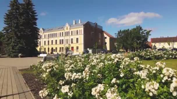 Vilande Ist Eine Kleine Stadt Estland Altstadt Von Oben Altstadt — Stockvideo