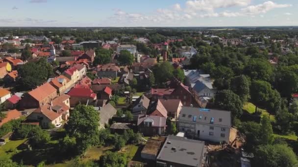 Vilande Είναι Μια Μικρή Πόλη Στην Εσθονία Παλιά Πόλη Από — Αρχείο Βίντεο