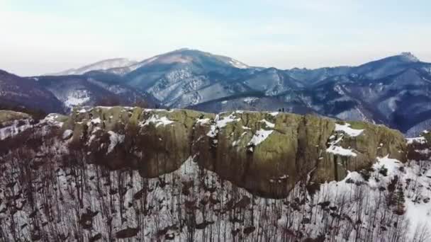 Belintash Rodopi Montagne Bulgaria Drone Filmati — Video Stock