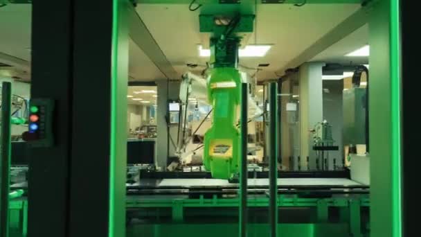Industrie Usine Moderne Machines Industrielles Haute Précision Est Dans Usine — Video
