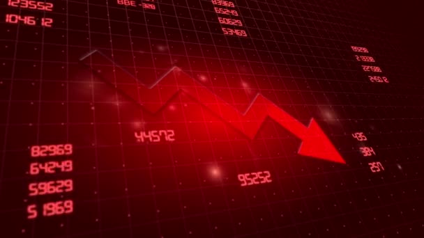 Кризис Фондовом Рынке — стоковое видео