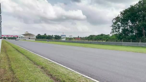 Fórmula Carreras Coches Vuelta Jalá Static Shot Jalá — Vídeos de Stock