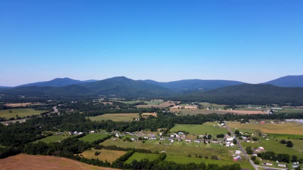 Panaroma Pohled Pohoří Blue Ridge Údolí Shenandoah — Stock video