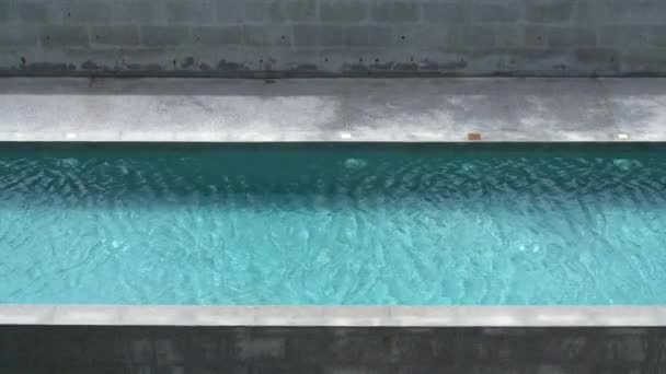 Beautiful Swimming Pool Blue Ripple Water — Vídeos de Stock