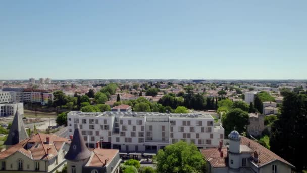フランスのモンペリエ市の空中 — ストック動画