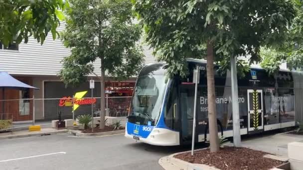 Brisbane City Council Delivering Turn Brisbane Metro New Era Connected — Stock Video