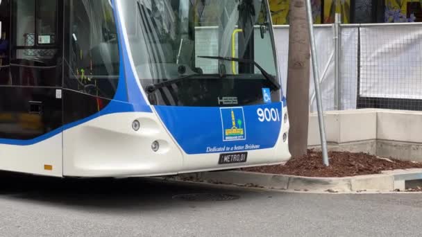 Brisbane Kommunfullmäktige Levererar Turn Brisbane Metro Era Ansluten Transport Med — Stockvideo