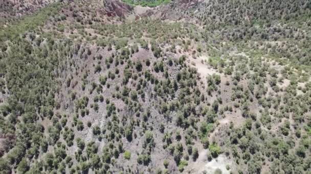 Aerial View Big Rock Candy Mountain Summit — Stock Video