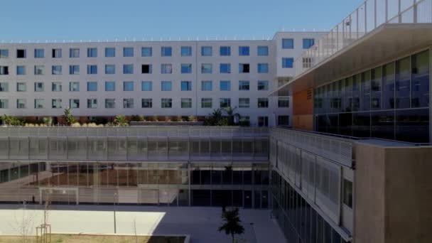 Hospital Building Montpellier France — Stock Video