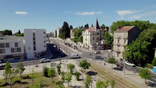 Slot Søger Huse Nogle Moderne Lejligheder Montpellier Frankrig – Stock-video