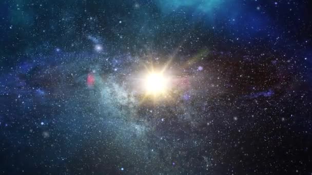 Viziunea Galaxiei Plutind Univers — Videoclip de stoc