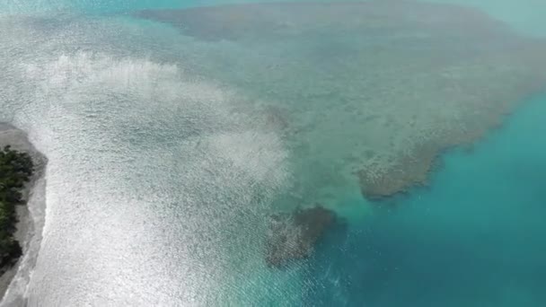 Солнечный Свет Отражающийся Над Поверхностью Океанских Вод Островов Уитсандэй Шют — стоковое видео