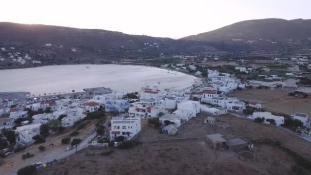 Egy Kis Falu Gaurio Szigetén Andros Görögország — Stock videók