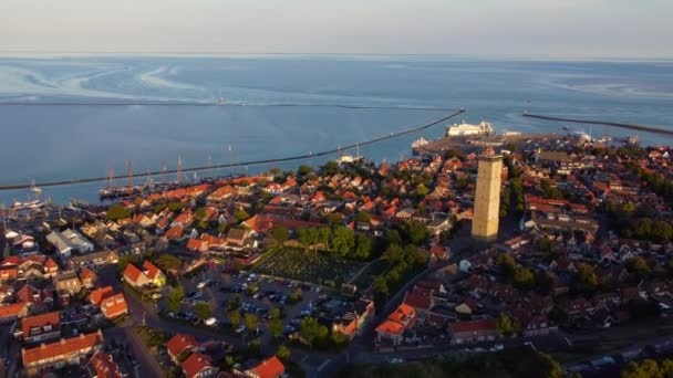 Favolosa Vista Drone West Terschelling Scattata Nel Luglio 2022 Terschelling — Video Stock