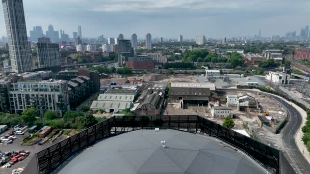 Abba Arena London June 2022 Aerial View Concert Venue Puddiming — Stock Video