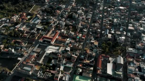 Veduta Aerea Della Città Baos Agua Santa Giorno Nella Provincia — Video Stock