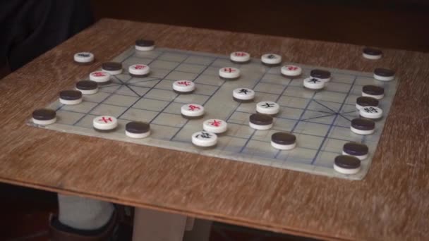 Klassisches Chinesisches Schachspiel Shogi Spielt Bestechungsfall Singapur — Stockvideo