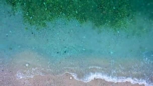 Vista Aérea Playa Cala Raco Con Aguas Cristalinas Calp Alicante — Vídeo de stock