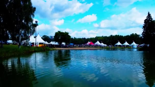 Heritage Festival Edmonton Summertime Família Divertida Reunião Culturas Todo Mundo — Vídeo de Stock