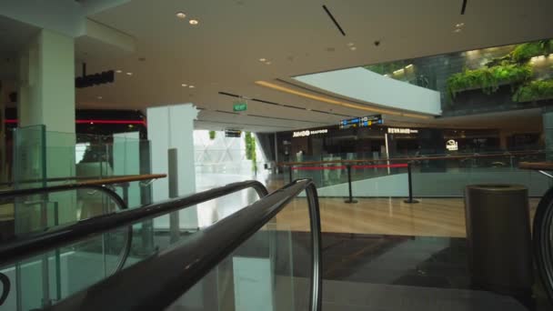 Aeroporto Changi Vista Dall Interno Singapore — Video Stock