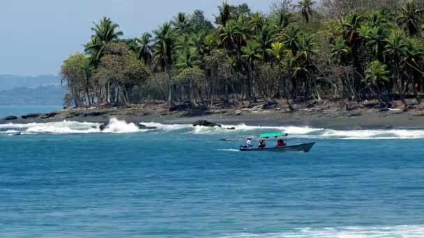 Statyczne Zdjęcia Niesamowitej Plaży Dżungli Pavones Kostaryka Podczas Gorącego Letniego — Wideo stockowe