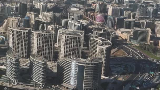 Vol Hélicoptère Dessus Dubaï Émirats Arabes Unis Vue Aérienne Des — Video