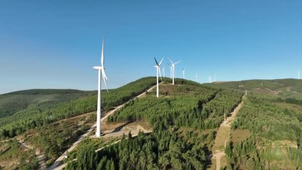 Images Drones Parc Éolien Portugal — Video