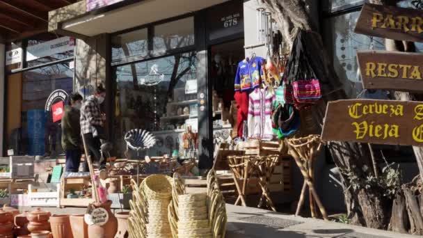 View Craft Shop Street Avenida Del Sol — Stock Video