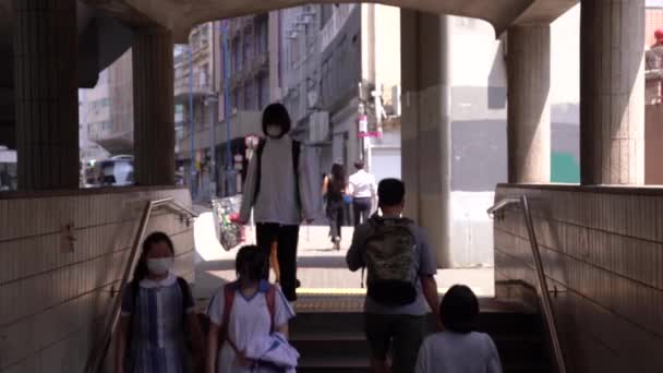Hongkong Mei 2022 Dagelijkse Werking Van Volkeren Hong Kong Slaapt — Stockvideo