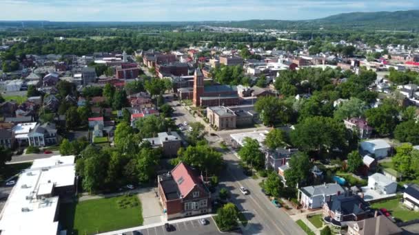 Chillicothe Ohio Centrum Severní Strana Centra Letecký Dron — Stock video