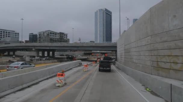 시카고 일리노이주 Pov 모드의 도로를 여행하는 시카고 램프에서 벗어나다 — 비디오