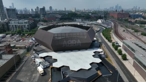 Abba Arena Puddiming Lane Deki Konser Salonunun Havadan Görünüşü Queen — Stok video