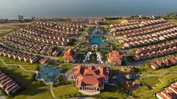 Aerial View Centara Mirage Resort Mui Beach Binh Thuan Vietnam — Stock Video