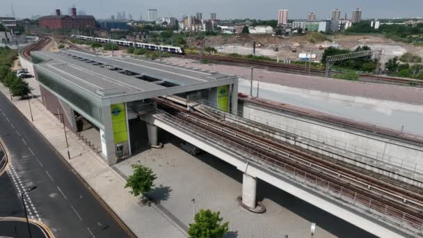 Londra Ngiltere Birleşik Krallık 2022 Haziran Pudding Mill Lane Dlr — Stok video