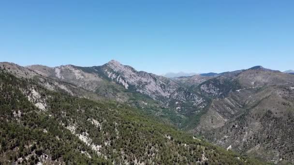 Plan Arial Des Alpes Françaises Près Nice Été — Video