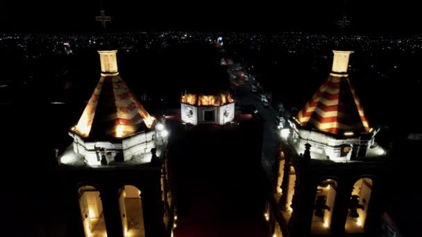 Повітряний Вид Дроні Церкви Сан Агустін — стокове відео