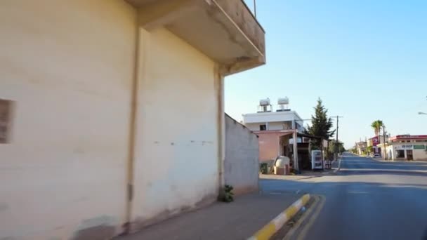 Eine Momentaufnahme Einer Sauberen Straßenansicht Nord Nikosia Nikosia Ist Ein — Stockvideo