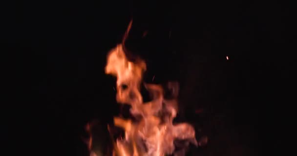 Slow Motion Flames Burning Sky — Stock Video