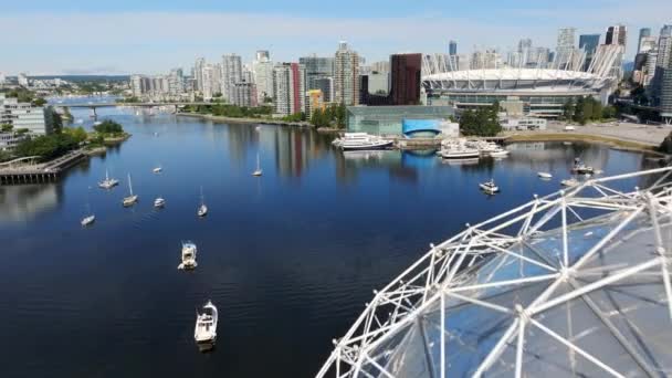 Yaletown Kanada Daki Bilim Dünyasından Vancouver City Ile Birlikte Sahte — Stok video