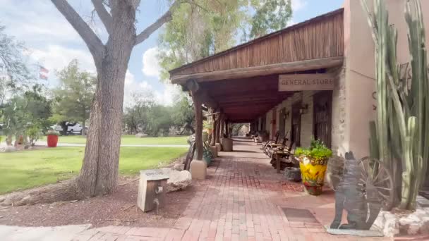 Tanque Verde Ranch Tucson Arizona Dos Antigos Ranchos Gado Convidados — Vídeo de Stock