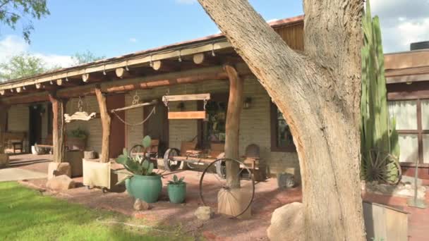 Die Tanque Verde Ranch Tucson Arizona Ist Eine Der Ältesten — Stockvideo
