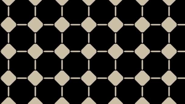 无缝面几何设计 重复瓷砖装饰背景图 — 图库视频影像