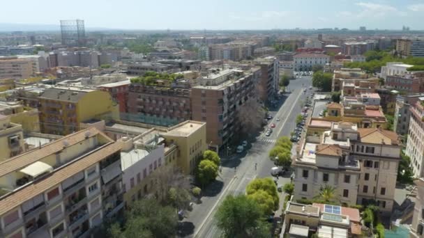 Treinstation Roma Trastevere Ongelooflijke Antenne Vaststelling Van Schoten Onthult Trein — Stockvideo