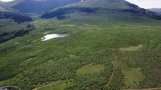 Drone Aéreo Disparado Monte Bierstadt Colorado — Vídeo de Stock