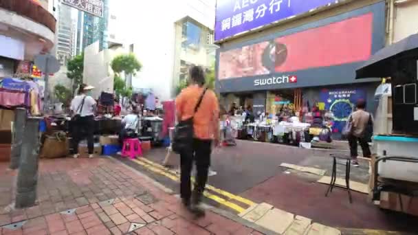 Mercado Público Livre Lee Garden Road Causeway Bay Hong Kong — Vídeo de Stock