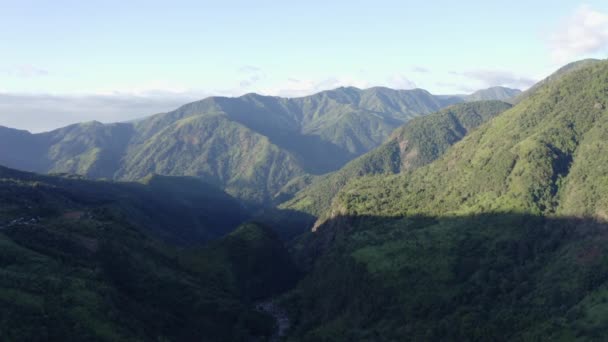 位于印度东北部Meghalaya的Khasi山的迷人的山景和山谷 空降飞行员中枪 — 图库视频影像