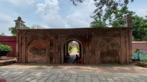 Khushbagh Cementerio Jardín Los Nawabs Bengala Situado Orilla Oeste Del — Vídeos de Stock