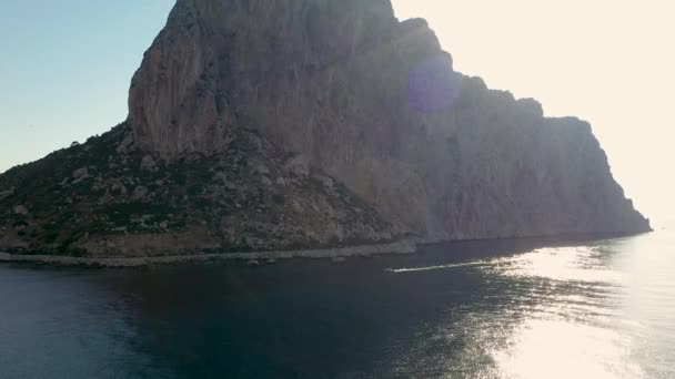 Valencia Topluluğu Spanya Daki Penyal Ifac Doğal Parkı Nda Denizin — Stok video
