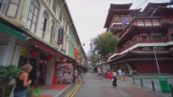 Street Road Closeup View1 Singapore — Stock Video