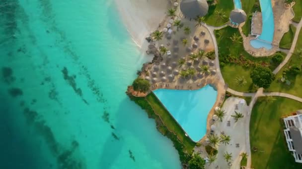 Nungwi Beach Zanzibar Tanzania June 2022 Resort Coast Indian Ocean — 图库视频影像
